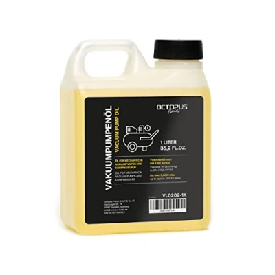 Abbildung von Octopus 1000 ml Vakuumpumpenöl 1 Liter Vakuumöl Öl Vakuumpumpe Pumpenöl Kompressoröl HV100 Maschinenöl