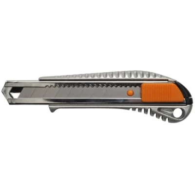 Abbildung von Fiskars Profi Cuttermesser aus Metall, 18 mm, Orange/Metall, 1004617
