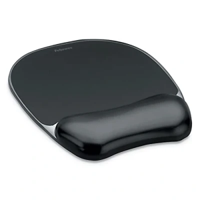 Abbildung von Fellowes Mauspad mit Handgelenkauflage Crystals Gelkissen ergonomisches Gaming Mousepad Handballenauflage Farbe: schwarz
