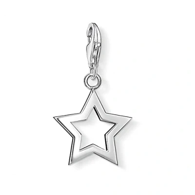 Abbildung von Thomas Sabo Damen Charm Anhänger Schutzengel Herz Club 925 Sterling Silber 0869 001 12