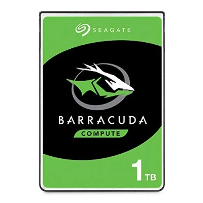 Abbildung von Seagate Barracuda 1TB interne Festplatte HDD, 2.5 Zoll, 5400 U/Min, 128 MB Cache, SATA 6GB/s, silber, FFP, Modellnr.: ST1000LMZ48