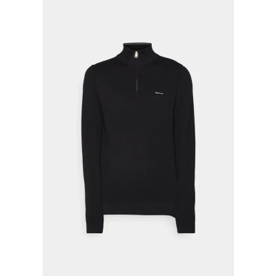 Abbildung von GANT Halfzip Strickpullover, Herren, Größe: Medium, Black
