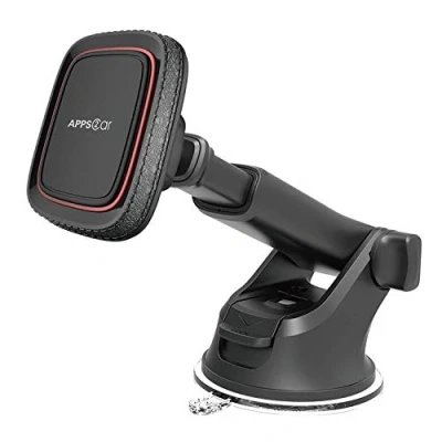 Abbildung von APPS2Car Magnet Halterung Auto, Universal Armaturenbrett Windschutzscheibe Industrielle Festigkeit Saugnapf Handy mit verstellbarem Teleskoparm,6 Starke Magnete,für alle Mobiltelefone