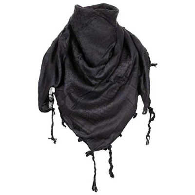Abbildung von MFH PLO Halstuch mit Fransen Shemagh (Schwarz/110x110 cm)