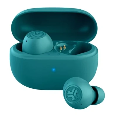 Abbildung von JLab Go Pop ANC In Ear Kopfhörer Bluetooth, Active Noise Cancelling kabellose 24+ Std. Spielzeit, True Wireless Earbuds, IP55 schweißresistent, Multipunkt, Blaugrün
