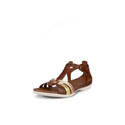 Abbildung von ECCO Flash Riemensandalette, Damen, Größe: 37, Mink gold hammered bronze Schuhe