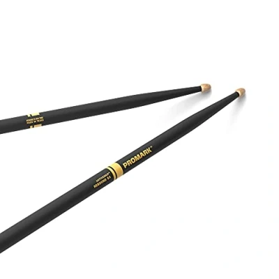 Abbildung von ProMark Schlagzeug Sticks Forward Rebound 5A ActiveGrip Wird klebriger, wenn die Hände schwitzen Active Grip Finish, Eichel Tipp, Hickoryholz 1 Paar
