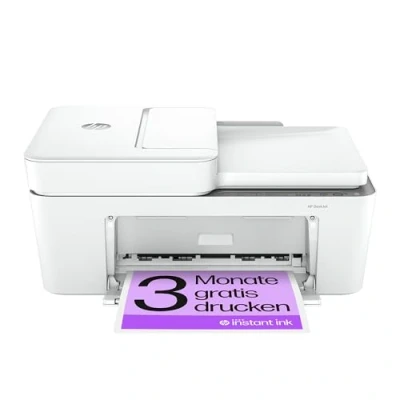 Abbildung von HP DeskJet 4220e Multifunktionsdrucker, 3 Monate gratis drucken mit Instant Ink inklusive, HP+, Drucker, Kopierer, Scanner, Mobiler Faxversand, WLAN, Automatische Dokumentenzuführung, Weiß