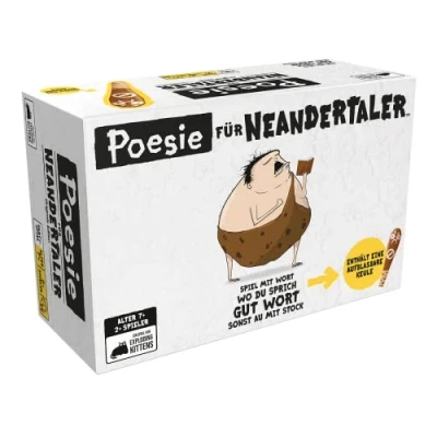 Abbildung von Exploding Kittens, Poesie für Neandertaler, Partyspiel, Kartenspiel, 2+ Spieler, Ab 7+ Jahren, 15 Minuten, Deutsch, Mehrfarbig, Bunt