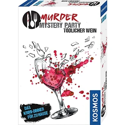 Abbildung von KOSMOS ‎695125 Murder Mystery Party Tödlicher Wein, Das Krimi Dinner für zu Hause, Komplett Set genau 6 8 Personen ab 16 Jahren, Partyspiel