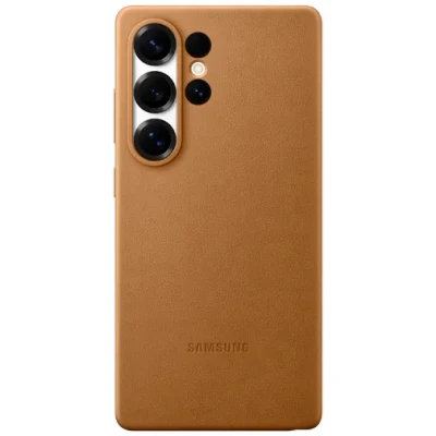 Abbildung von Samsung Kindsuit Pu Leder Back Cover Gold Galaxy S25 Ultra
