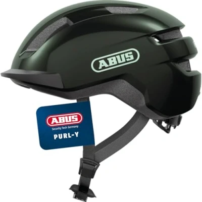 Abbildung von ABUS Fahrradhelm PURL Y geeignet für E Bike und S Pedelec stylisher NTA Schutzhelm Erwachsene Jugendliche Grün, Größe M
