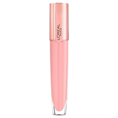 Abbildung von L&#039;Oréal Paris Glänzender Lipgloss für maximales Volumen, Pflegende Wirkung, Mit Hyaluronsäure und Kollagen AS Fragmenten, Glow Paradise Brilliant Signature Plump in Gloss, Nr. 402 I Soar