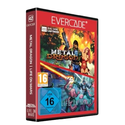 Abbildung von Blaze Evercade Metal Dragon/Life on Mars Cartridge