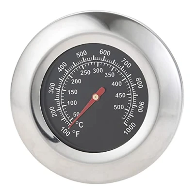 Abbildung von Hicello Thermometer Grill BBQ Deckelthermometer Barbecue Pit Smoker 100F 1000F (50C 500C) Gewinde M10