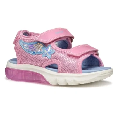 Abbildung von Geox Ciberdron Riemensandalette für Kinder, Größe: 29, Pink/light sky Schuhe