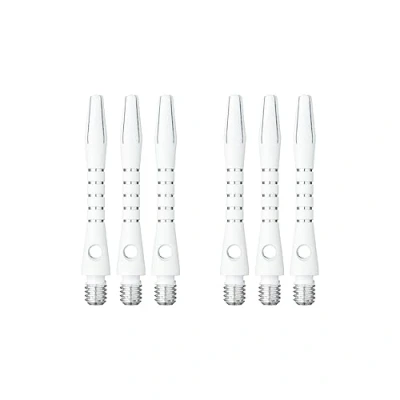 Abbildung von RED DRAGON DRX Coated Aluminium Short White Dart Stems (Shafts) 2 sets per pack (6 in total)