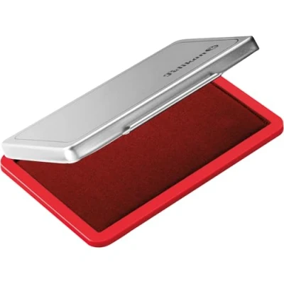 Abbildung von Pelikan 331025 Stempelkissen 2, getränkt, 7 x 11 cm, rot (Frustfreie Verpackung), 7x11 cm (Steki 2)