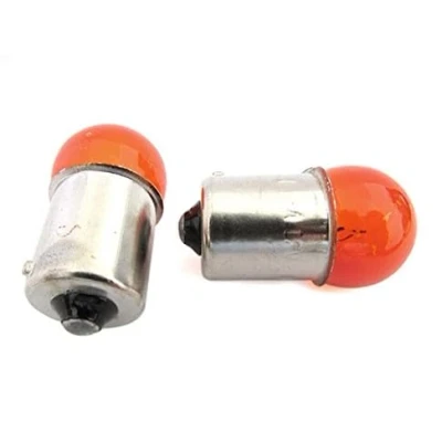 Abbildung von CARALL 2 Stück Halogenlampen 12V für Autos (RY10W BAU15S 10W Orange)