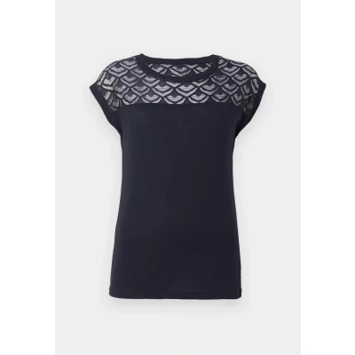 Abbildung von ONLY NOS Damen T Shirt onlNICOLE S/S MIX TOP NOOS, Blau (Night Sky), 36 (Herstellergröße: S)