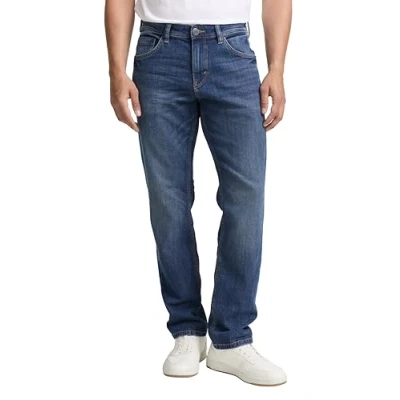 Abbildung von TOM TAILOR Herren Marvin Straight Jeans, 10119 Used Mid Stone Blue Denim, 33/34