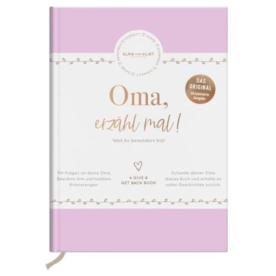 Abbildung von Oma, erzähl mal! Elma van Vliet: Weil du besonders bist Erinnerungsbuch für deine Oma Ein persönliches Geschenk zum Geburtstag oder Weihachten
