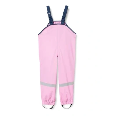 Abbildung von Playshoes Matschhose Regenlatzhose Ungefüttert Unisex Kinder Wind und wasserdichte Regenhose Regenbekleidung, rosa, 92