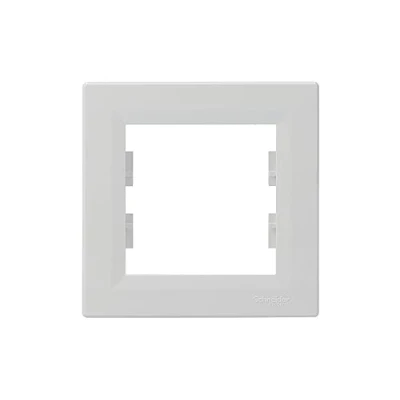 Abbildung von Schneider Electric Asfora EPH5800121D 1 Fach Rahmen für Steckdosen und Schalter, weiß