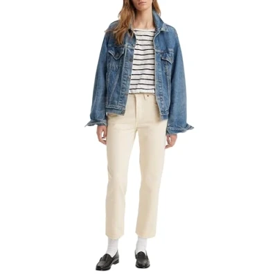 Abbildung von Levi&#039;s Damen 501® Crop Jeans,Ecru Booper No Damage,29W / 26L