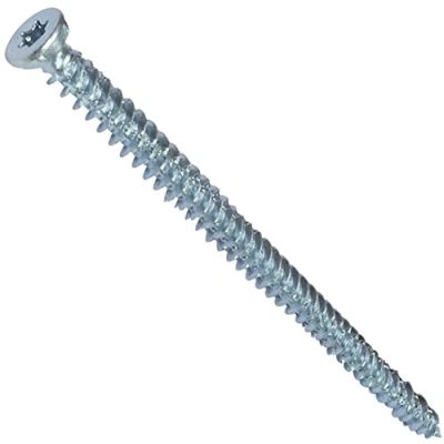 Abbildung von AERZETIX C48409 Satz von 50 Schraubanker betonschrauben ankerschrauben direkt für beton Ø7.5x132mm senkkopf konisch mit abdruck stern T30 direkte befestigung ohne dübel