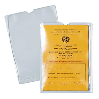 Abbildung von HERMA 1332 Ausweishülle transparent, 10 Stück, Impfpass Hülle für alten Impfausweis Impfbuch, Ausweishalter zum Schutz Sparbücher Dokumente im DIN A6 Format, Plastik Kartenhüllen Schutzhüllen Set