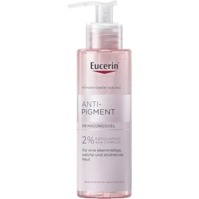 Abbildung von Eucerin Anti Pigment Reinigungsgel 200 ml, Flecken Gesichtsreinigungsgel mit 2% AHA Peeling Komplex, Glykolsäure und Milchsäure, schäumender Gesichtsreiniger für alle Hauttypen