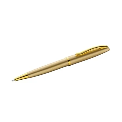 Abbildung von Pelikan Kugelschreiber Jazz Noble, Gold, für Rechtshänder und Linkshänder, eleganter Metall Kugelschreiber, in Faltschachtel