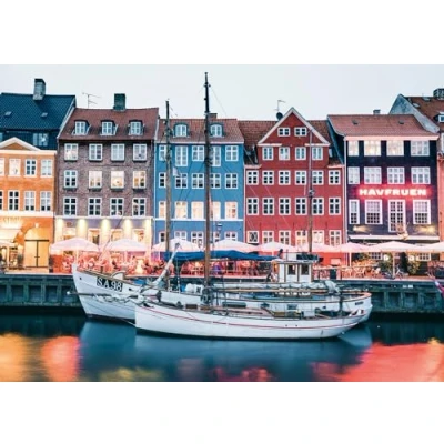 Abbildung von Ravensburger Puzzle 12000111 Scandinavian Places, Kopenhagen, Dänemark 1000 Teile für Erwachsene und Kinder ab 14 Jahren, Stadt Kopenhagen