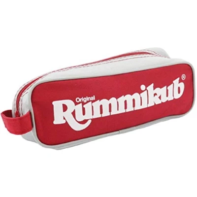Abbildung von Jumbo Spiele Original Rummikub Travel Pouch der Spieleklassiker mit kleiner Tasche für Reisen und zum Mitnehmen Gesellschaftsspiel Erwachsene Kinder ab 7 Jahren 2 bis 4 Spieler