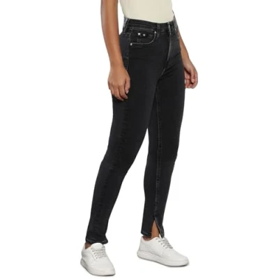 Abbildung von Calvin Klein Jeans HIGH RISE Skinny Fit, Damen, Größe: 25x32, Denim black