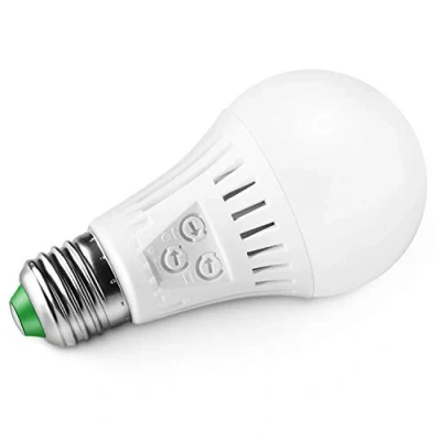 Abbildung von Elrigs E27 LED Lampe mit Bewegungsmelder und Dämmerungssensor, 7W ersetzt 60W Glühbirne, Reichweite, Zeit Dämmerungsschwelle einstellbar, Kaltweiß (6000K)