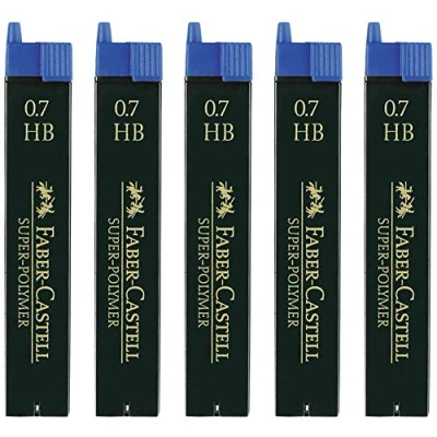 Abbildung von Faber Castell 5er Sparpack SUPER POLYMER Feinminen 0.7HB 120700