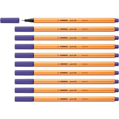 Abbildung von Fineliner STABILO point 88 10er Pack violett