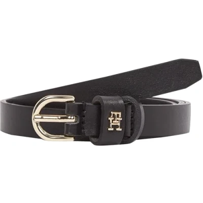 Abbildung von Tommy Hilfiger Damen Gürtel Essential Effortless 1,5 cm Schmal, Schwarz (Black), 90