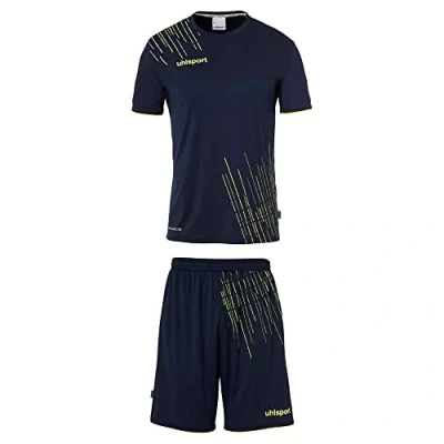 Abbildung von uhlsport Herren Score 26 Fußball Trikot Set Bestehend Aus Trainings Shirt Und Hose, Marine/fluo Gelb, L EU