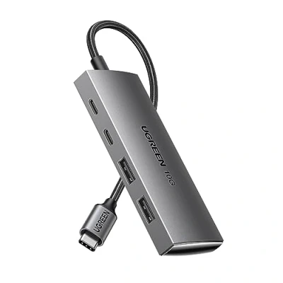 Abbildung von UGREEN USB C Hub 10 Gbps, Adapter mit 2*USB 3.2 und Ports, Hochgeschwindigkeits Multiport Splitter für iPhone 15/15 Pro, MacBook iMac, iPad Chromebook, Galaxy S23 mehr