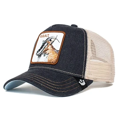 Abbildung von Goorin Bros. Unisex Erwachsene Farm Original Adjustable Snapback Trucker Hat Baseballkappe, Charcoal (The G.o.a.t.), Einheitsgröße