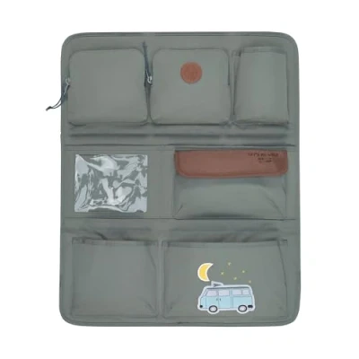 Abbildung von LÄSSIG Autoorganizer Autorücksitzorganizer Rücksitztasche für Auto zum Hängen zusammenklappbar/Car Wrap to Go Adventure Bus