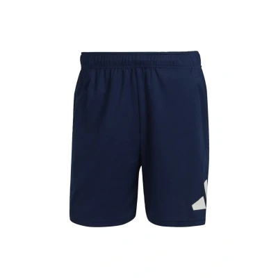Abbildung von adidas Herren Train Essentials Logo Training Shorts, Dark Blue/White, S 7 inch