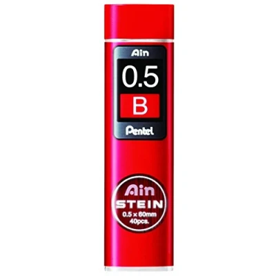 Abbildung von Pentel C275 BO AIN STEIN Feinmine, 0.5 mm, Härtegrad B, 40 Minen, 1 stück (1er Pack)