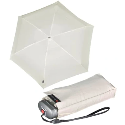 Abbildung von Knirps Mini Taschenschirm Travel mit UV Schutz beige