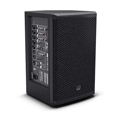 Abbildung von LD Systems MIX 10 A G3 2 Weg Aktiv Lautsprecher mit integriertem 7 Kanal Mixer, 10&quot; Woofer nd 1&quot; Celestion Hochtöner, schwarz