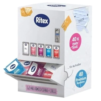Abbildung von Ritex Kondom Mix Sortiment aufregend und vielfältig, 40 Stück, Made in Germany