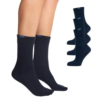 Abbildung von Nur Die Damen Socken 487819/Damen Passt Perfekt 3er, Gr. 39 42, Blau (maritim 190)